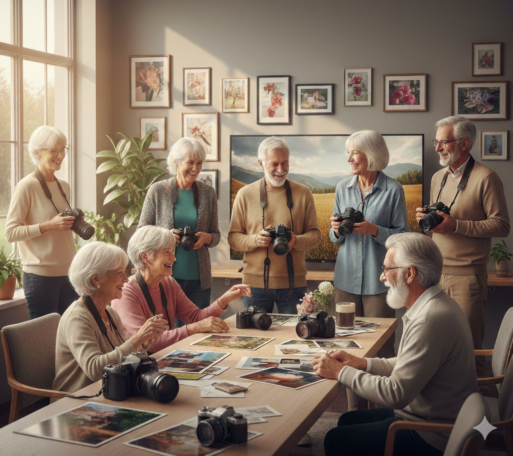 Camera and photographer icon for Camera Club